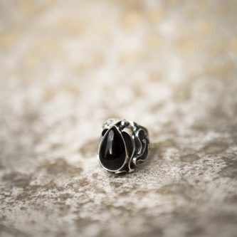 Obsidian Ring | Belle Femme